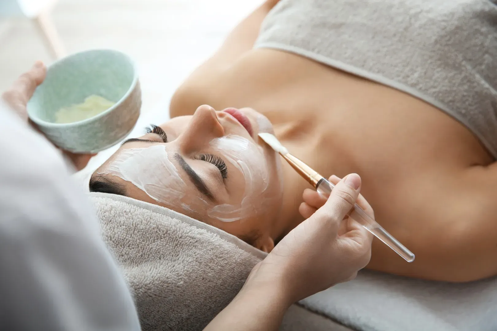 masque sur visage